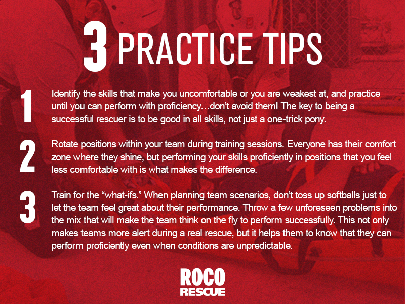 3 Practice Tips from Roco Rescue