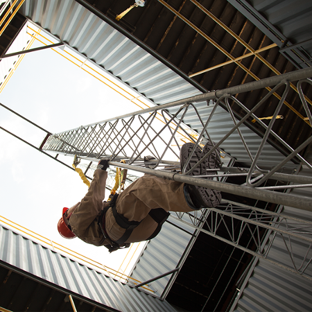 Tower rescue training