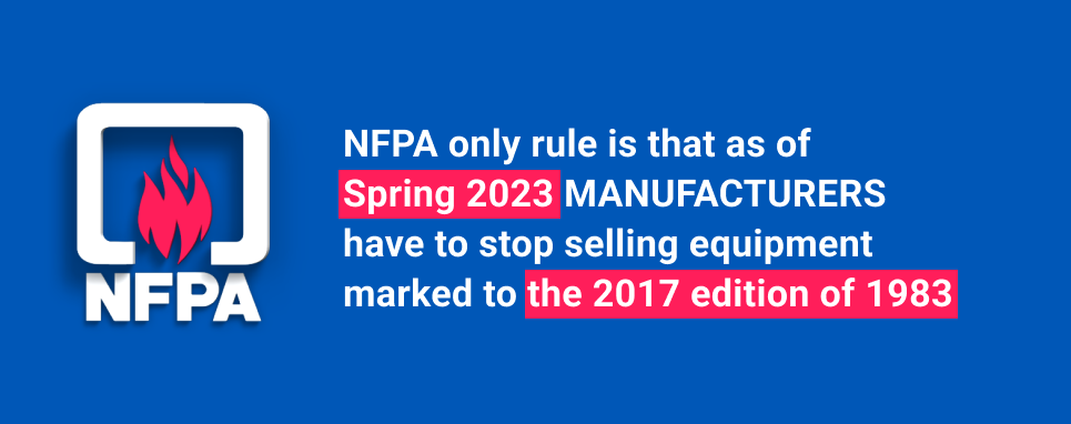 NFPA new markings