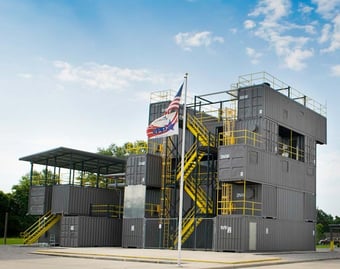 The VPP flag flying at the Roco Rescue Training Center.