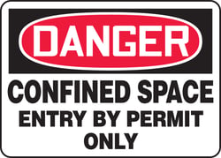 confined space permit only