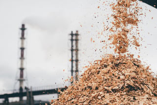 wood chips at mill